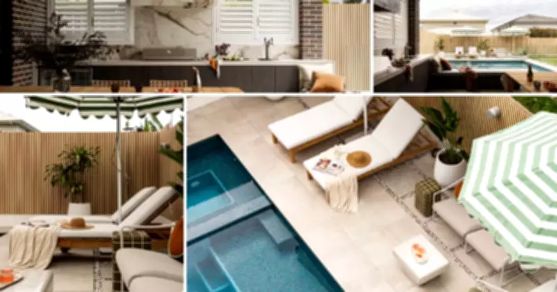 Birdblack Design Transforms Compact Backyard for Family Living