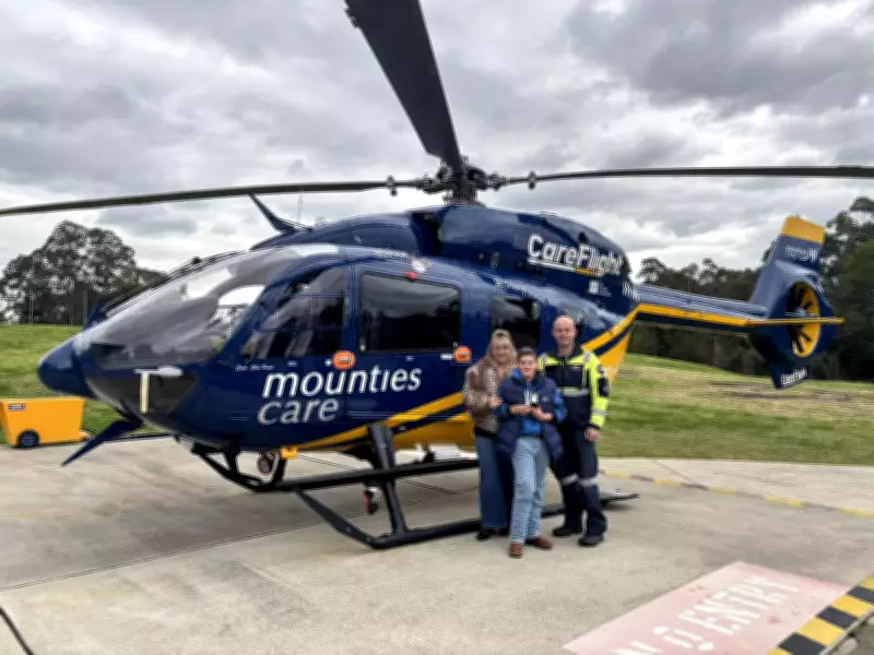 CareFlight Helicopter Saves Boy in Trailbike Accident Thanks to Mounties Support