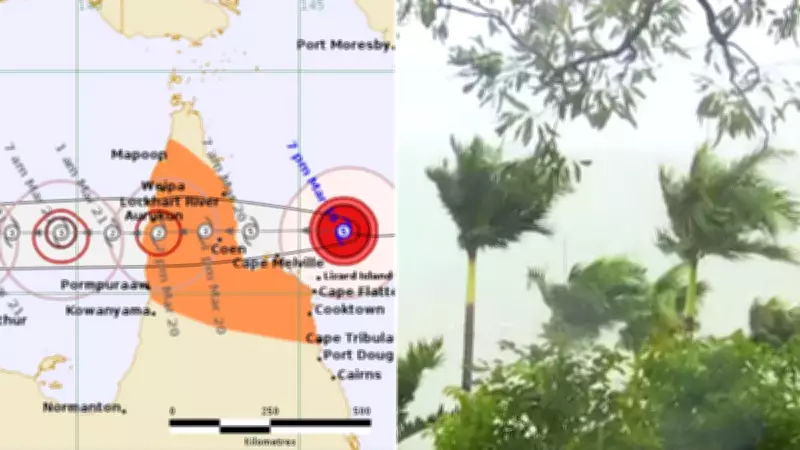 Category Five Cyclone Narelle Strikes Far North Queensland Coast
