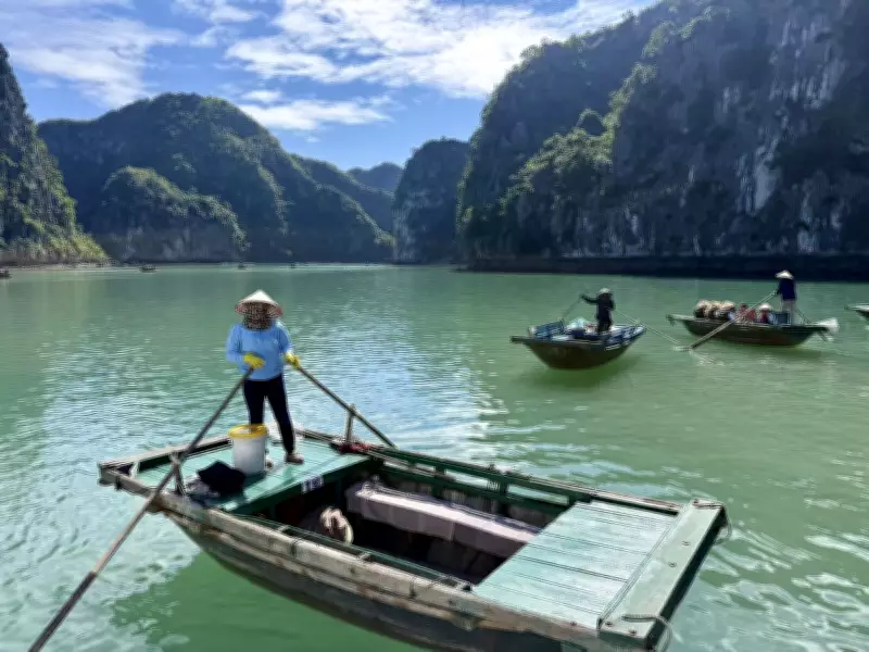 Conquering Fear in Lan Ha Bay: A Leap from a Cruise Ship in Vietnam's Stunning Seascape