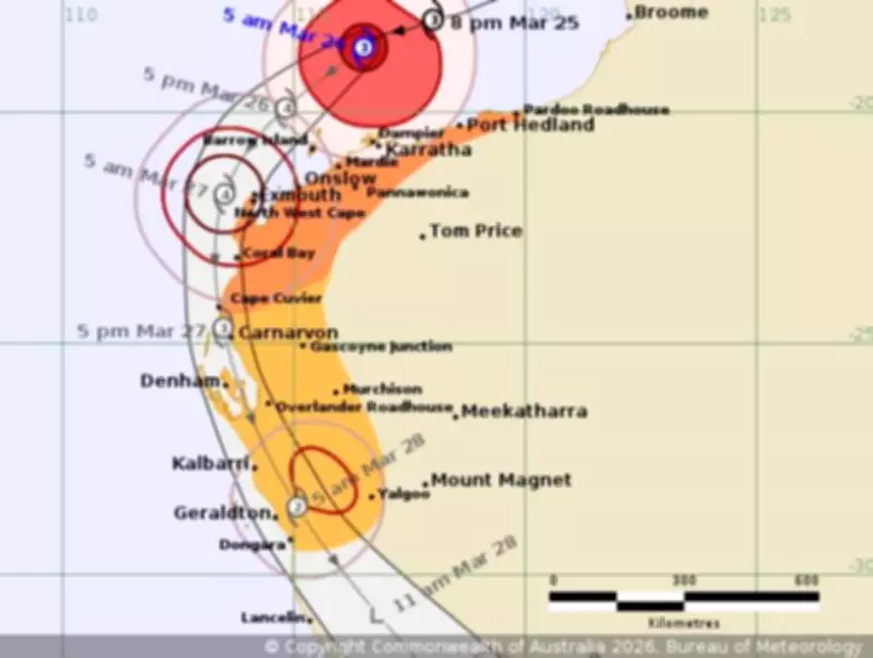 Cyclone Narelle Intensifies to Category 3, Disrupting Pilbara Coast with Flight Cancellations