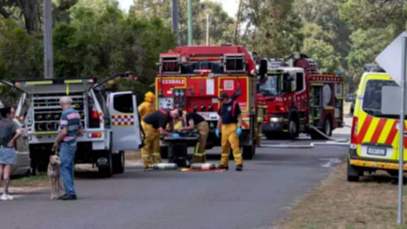 Emergency Crews Battle Garage Blaze in Inverleigh, Street Shut Down