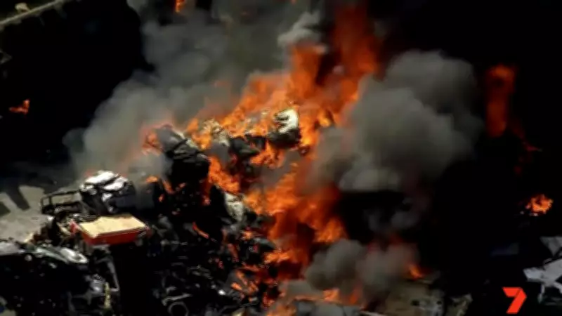 EPA Issues Fire Safety Warning to Auto Wreckers Following Major Geelong Blaze
