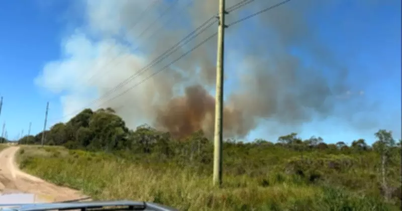 Firefighters Battle Scrub Blaze at Oyster Cove in Port Stephens