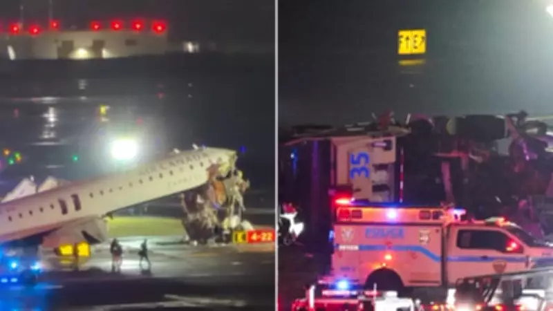 Flight Attendant Survives After Being Ejected in LaGuardia Airport Crash