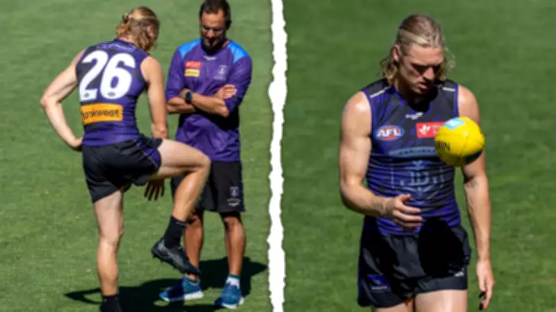Fremantle Dockers Star Hayden Young Ankle Injury Scare at Training