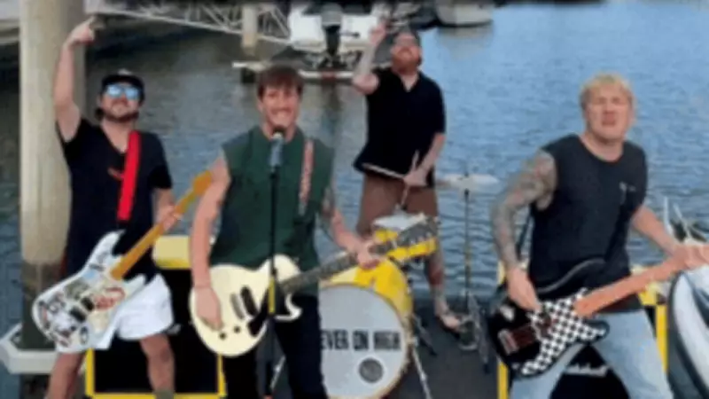 Gold Coast Band's Viral Moment: Drummer's Canal Plunge Racks Up Millions of Views