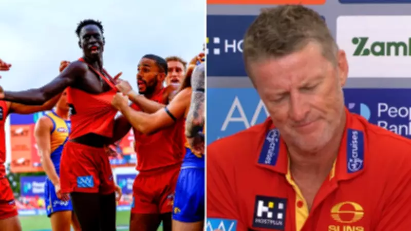 Gold Coast's Mac Andrew Receives Fatherly Advice After On-Field Outburst