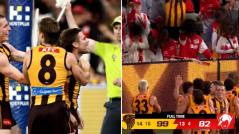 Hawthorn's Nick Watson Accuses Sydney Fans of Throwing Drink at MCG