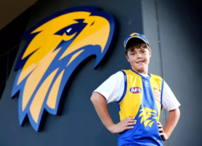 Hero Teen Austin Appelbee's Dream Comes True Meeting West Coast Eagles