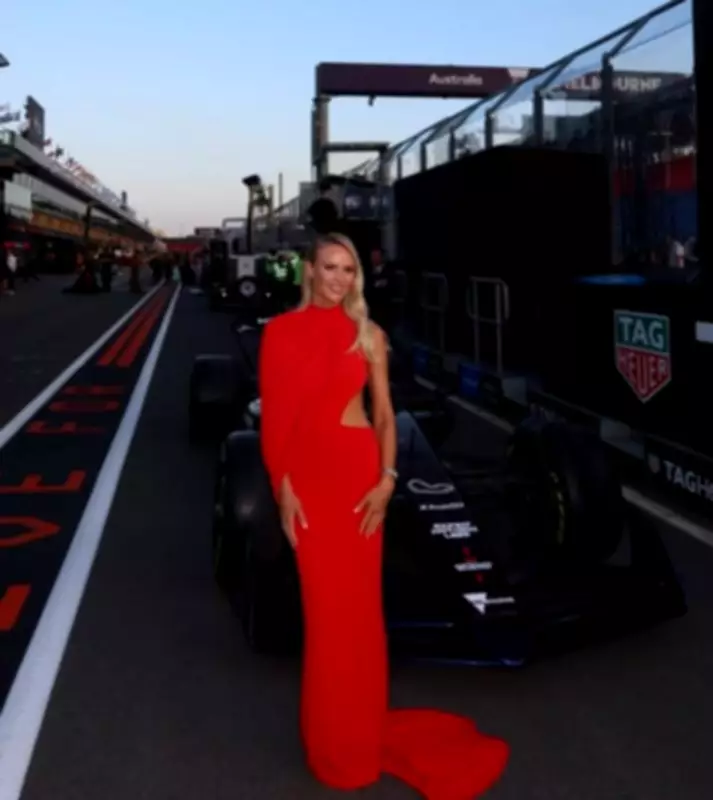 Jules Neale Stuns in Red at Glamour On The Grid Ahead of Australian Grand Prix