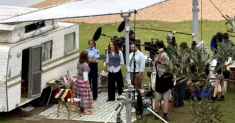 Kerry Armstrong Films Fiery Scene for 'Return to Paradise' in Illawarra