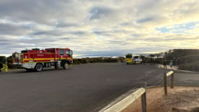 Major Rescue Operation at Point Addis Beach After Cliff Fall