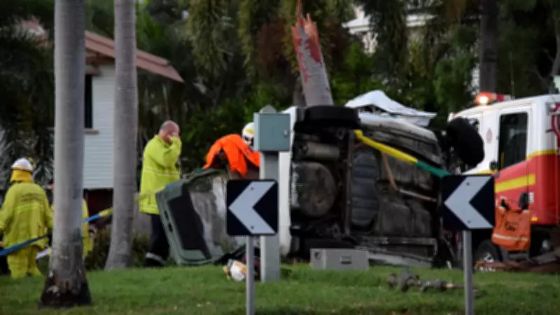 Man in Critical Condition After Car Crashes into Tree in Townsville