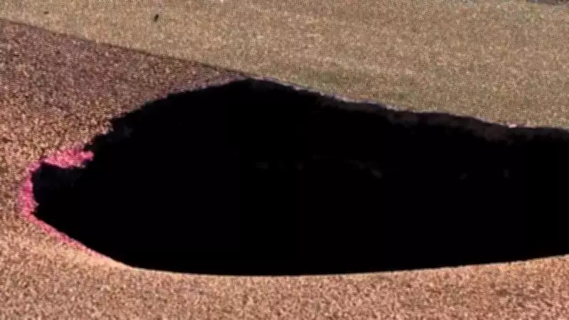 Massive Sinkhole Under Melbourne Road Forces Lane Closure, Disrupts Traffic