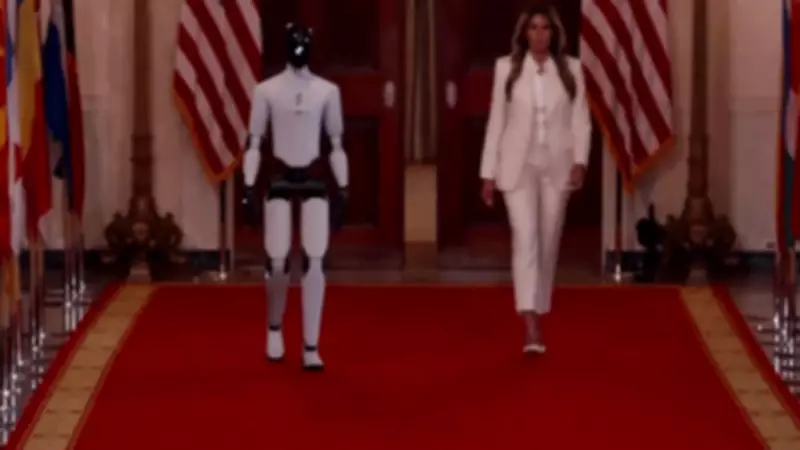 Melania Trump Hosts Humanoid Robot at White House Tech Summit