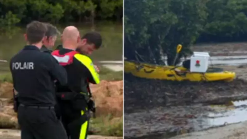 Missing Kayaker Found Alive After Night Trapped in Adelaide Mangroves