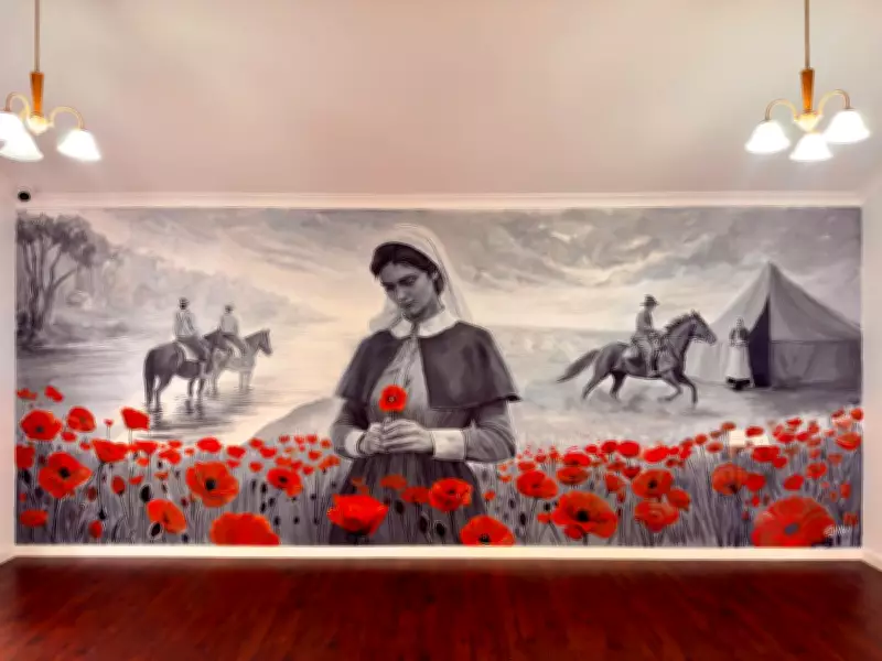 New Anzac Mural by Artist Jacob Butler Honors Nurses at Bedingfeld Park