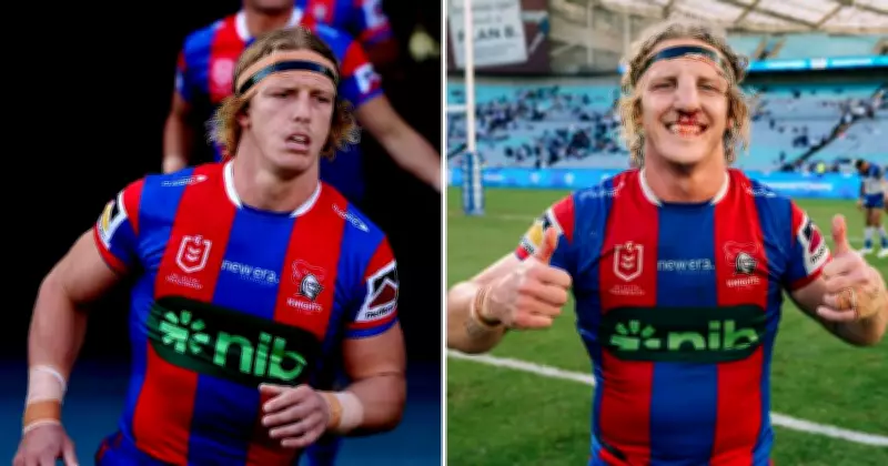 Phoenix Crossland's Broken Nose Heroics Lead Newcastle Knights to Victory