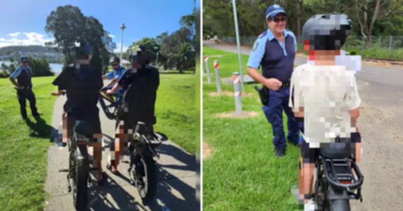 Police Conduct E-Bike Safety Patrols on Fernleigh Track in Weekend Operation