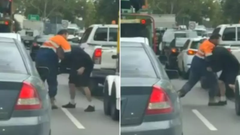 Road Rage Brawl Halts Traffic on Adelaide's South Road