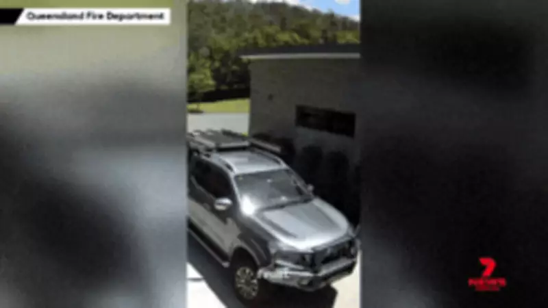 Shocking Video Shows Lithium-Ion Battery Fire Destroys 4WD in Queensland