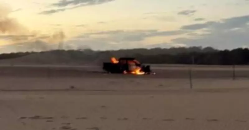 Stockton Sand Dunes Car Fire Leaves One Injured, Cause Remains Unknown