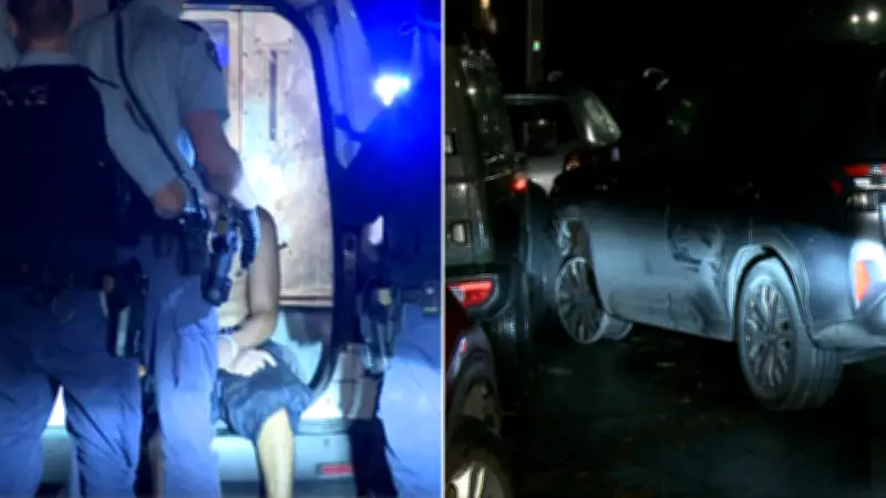 Sydney Police Pursuit: Subaru Drives on Three Tyres After Crash