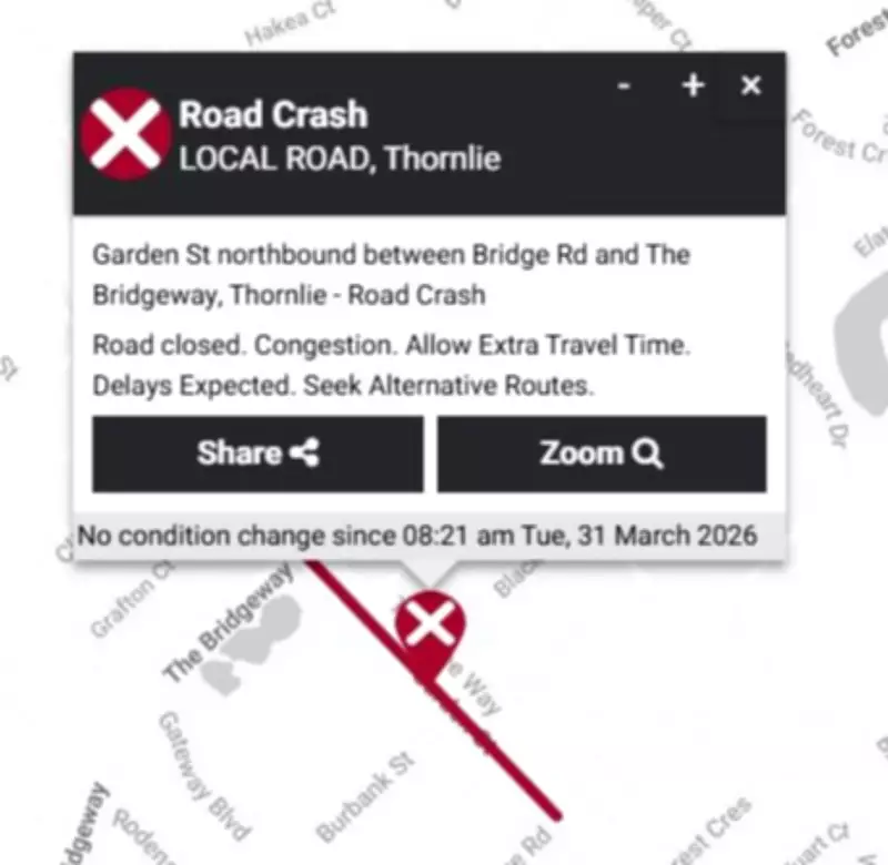 Thornlie Man Seriously Injured After Being Struck by Bus on Garden Street