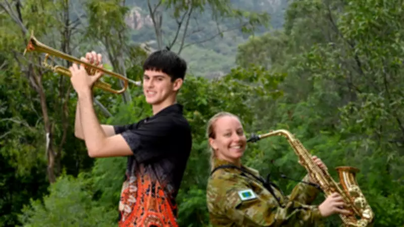 Townsville Student Swaps Schoolbooks for Trumpet in Army Band Program