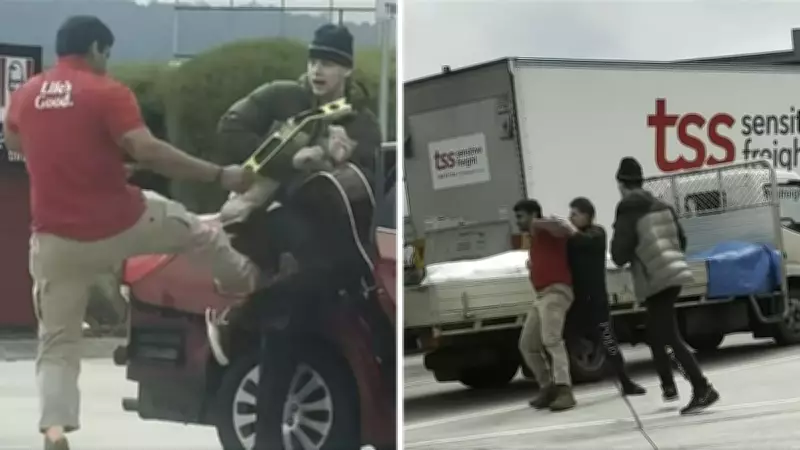 Truck Driver Fights Off Two Carjackers in Melbourne Service Station Brawl