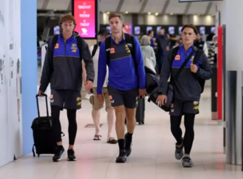 West Coast Eagles Co-Captain Liam Baker Limps Onto Plane Ahead of Port Adelaide Clash