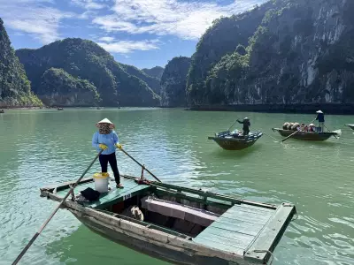 Conquering Fear in Lan Ha Bay: A Leap from a Cruise Ship in Vietnam's Stunning Seascape