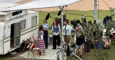 Kerry Armstrong Films Fiery Scene for 'Return to Paradise' in Illawarra