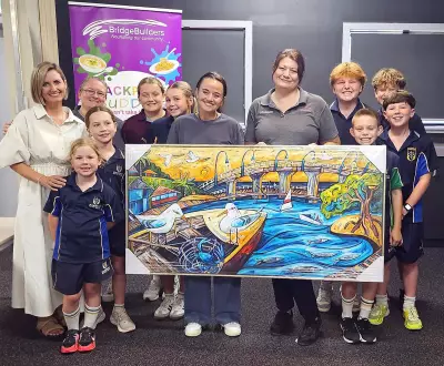 Mandurah Artist's Crab Fest Raffle Raises $10,190 for Backpack Buddies Program