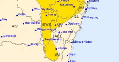 Severe Storms Sweep Through Canberra, Threatening Neighboring Towns
