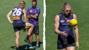 Fremantle Dockers Star Hayden Young Ankle Injury Scare at Training