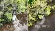 Submerged Vehicle Found in Queensland Floodwaters in Search for Missing Tourists