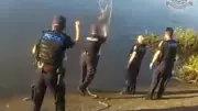 Townsville Police Release Dramatic Video of Ross River Man Rescue