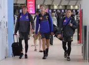 West Coast Eagles Co-Captain Liam Baker Limps Onto Plane Ahead of Port Adelaide Clash