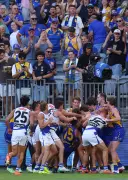 West Coast Eagles' Harley Reid Struck by Charlie Comben, Sparking Brawl