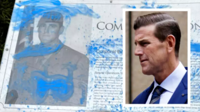 Ben Roberts-Smith Plaque Defaced in Mt Barker After War Crime Charges