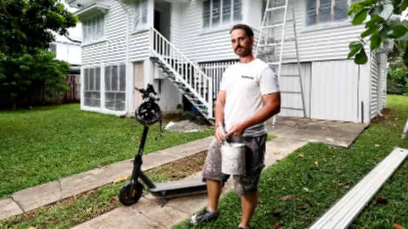 Cairns Tradie Swaps Ute for Kids' Scooter Amid Fuel Price Surge