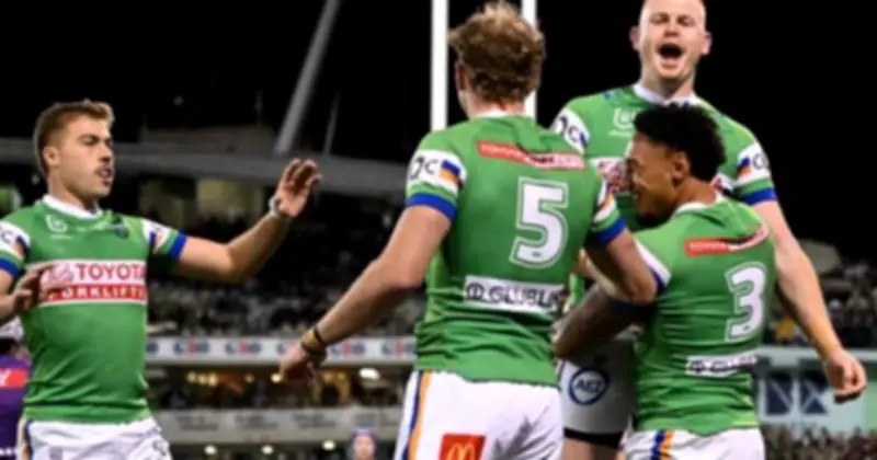 Canberra Raiders Upset Melbourne Storm in NRL Round 7 Thriller, Simi Sasagi Shines