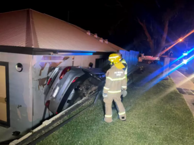 Car Crashes Into House in Duncraig, Driver Unhurt