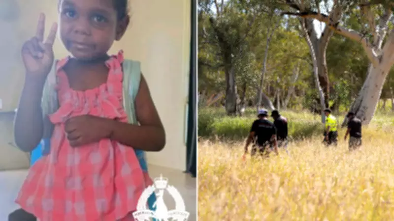 Children's underwear found in search for missing NT girl, 5