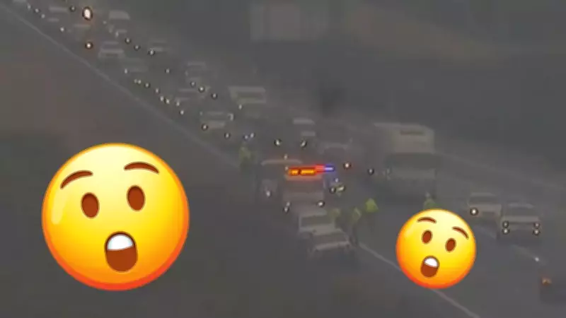 Crash Blocks Lane on Kwinana Freeway in Lakelands Amid Wild Weather