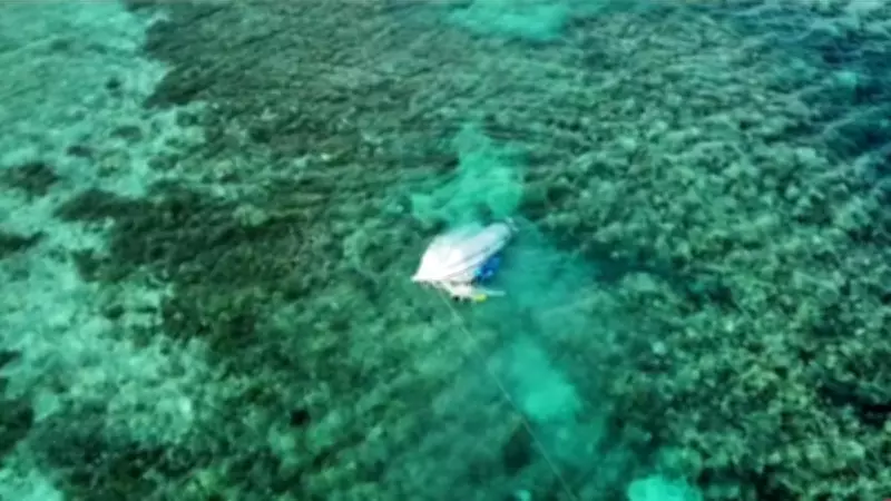 Dramatic Helicopter Rescue Saves Three Stranded After Boat Sinks on Great Barrier Reef