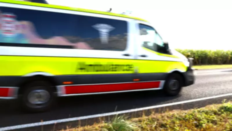 Emergency Crews Rescue Person from Car After Bruce Highway Crash