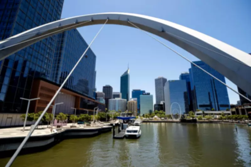 Emergency Services Rescue Woman Clinging to Buoy in Perth's Swan River